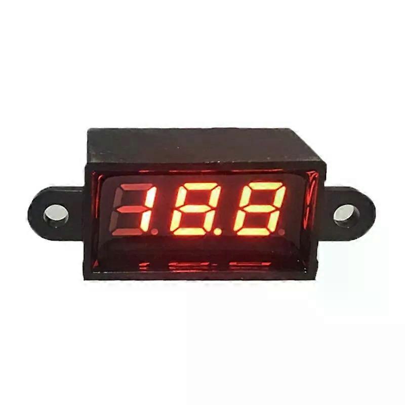 Mini Digital DC Voltmeter 0.28 Inch Two-Wire 3.5V-30V Digital DC Waterproof Dustproof Drop Resistant Voltmeter Display