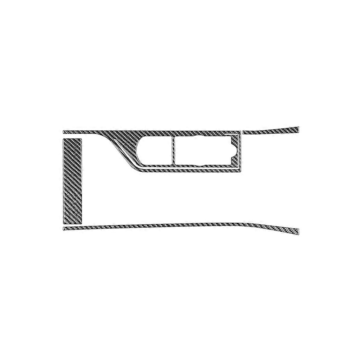 Carbon Fiber Center Console Gear Shift Panel Trim Kit for XF 2008-2015 LHD Interior Accessories