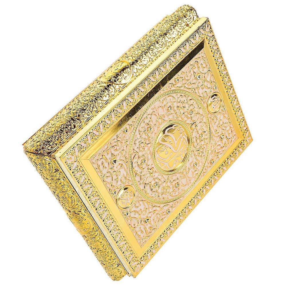 Artistic Decorative Storage Solution Book Shaped For Family Friends Golden 1Set