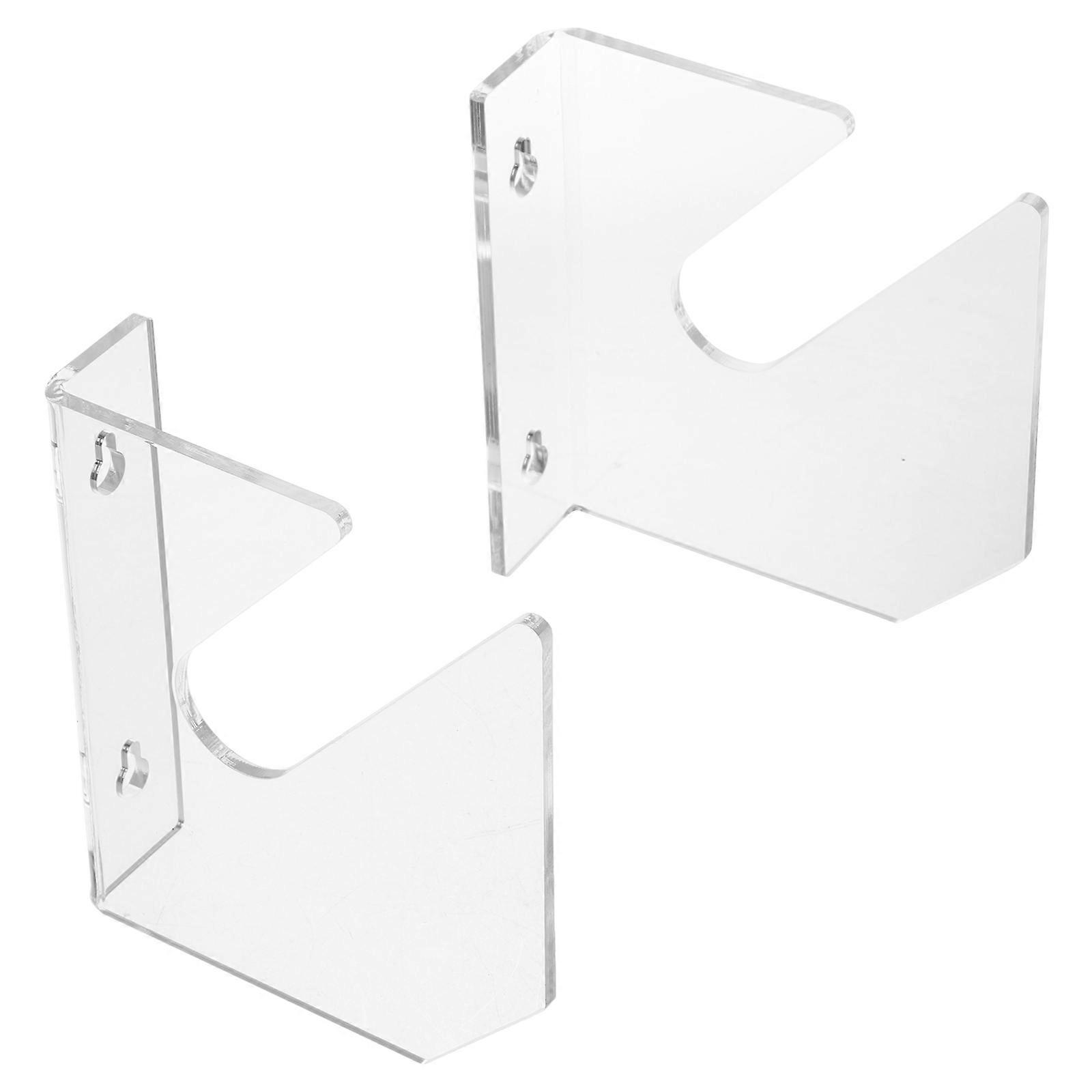Transparent Acrylic Skateboard Wall Mount Display Rack for Two Boards Save Space in Your Room 12.5x8.3 Inches