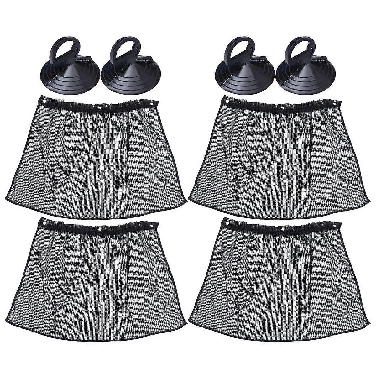 Shade Professional Black for SUV Use Blocks Sunlight and Heat Polyester Durability 2 Pieces