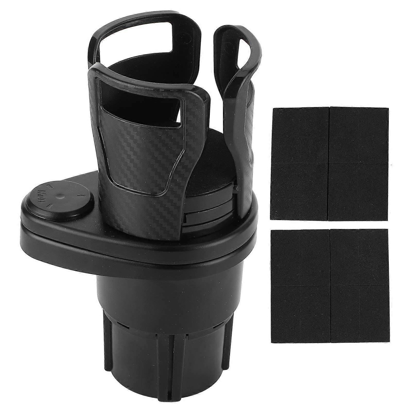 Car Cup Holder 2-In-1 360-Degree Rotation Universal Vehicle Bottle Holder With Anti-Vibration Pad Fits 20-Ounce Bottles