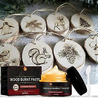 2PCS Holzverbrennungsgel stabil leicht verbrennen organische Hitze aktivierte Paste für DIY-Handwerk Home Decor 120ml