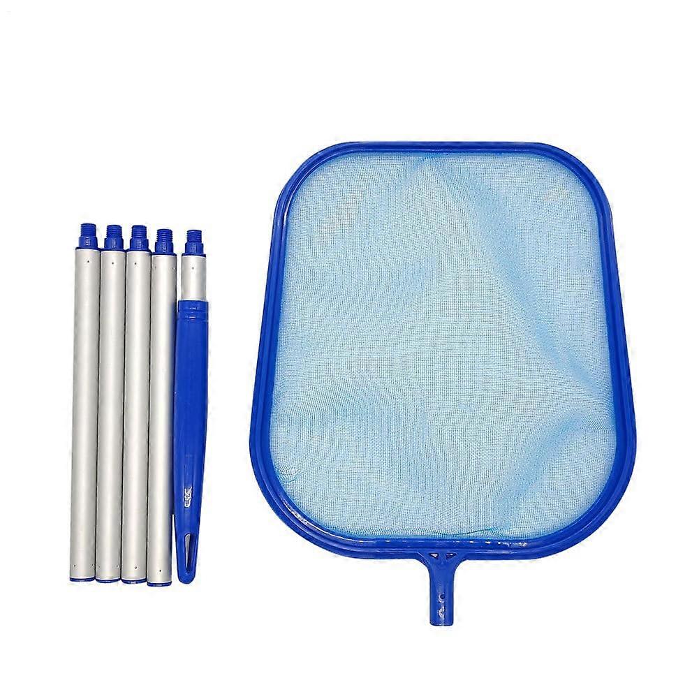 Pool Skimmer 153cm Net with Telescopic Pole, Detachable Leaf Catcher, Fine Mesh