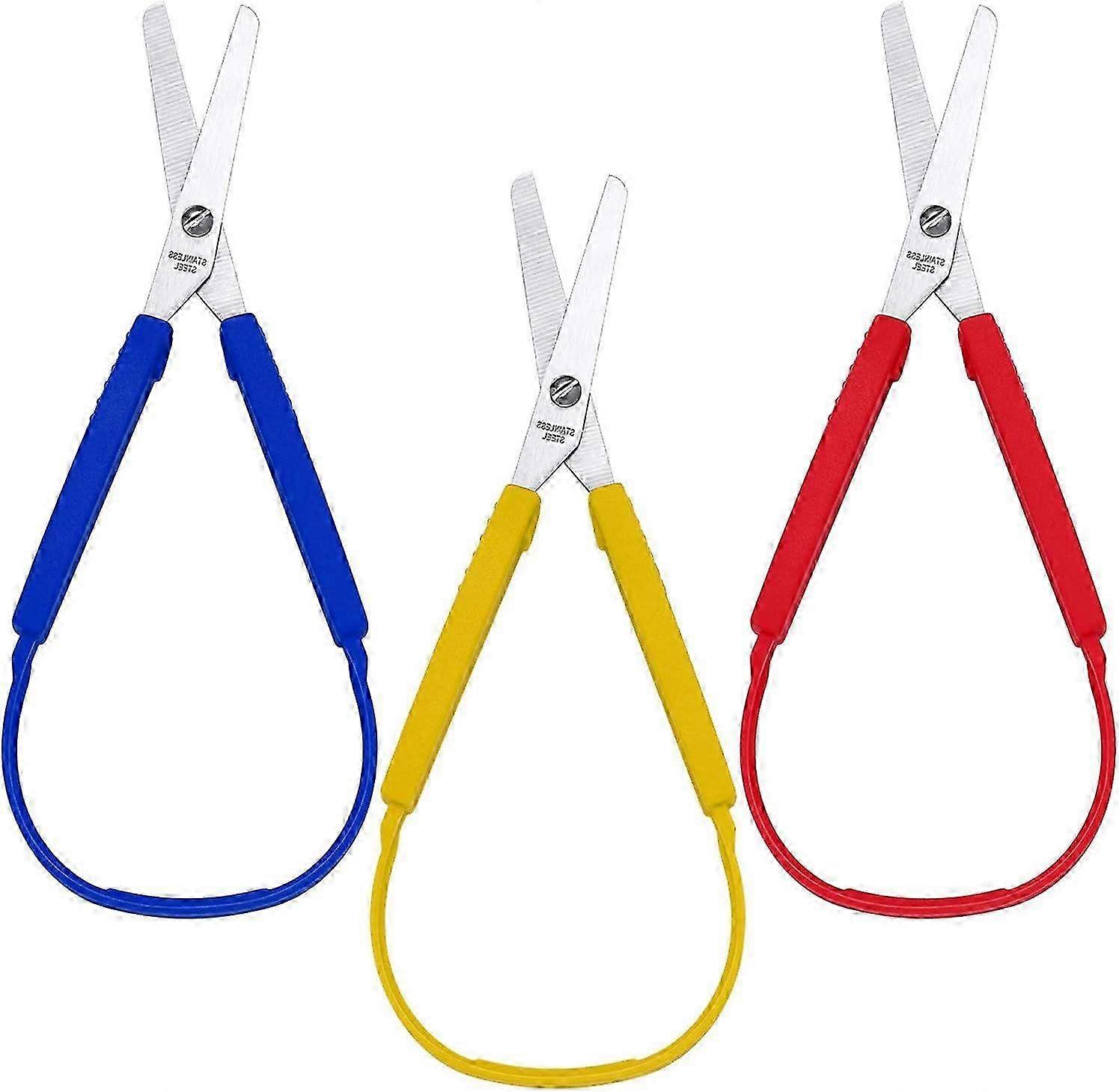 Colorful Grip Scissors with Adaptive Cutting Design - Ergonomic Scissors for Comfortable Use and Precision Cutting