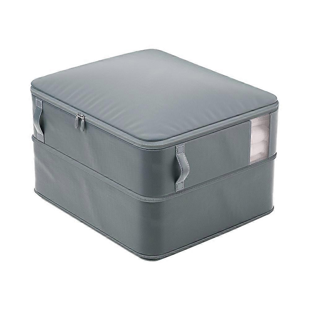 Space Saving Comforter Storage Bag - Self Compression Organizer for Bedding