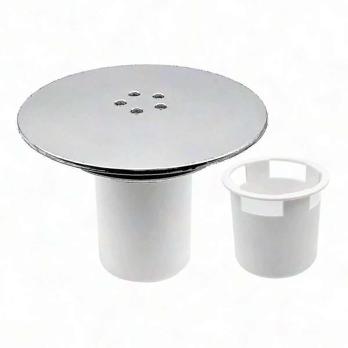 غطاء استنزاف الدش 90 مم / 115 مم مطلي بالكروم غطاء ثقب قابس بديل