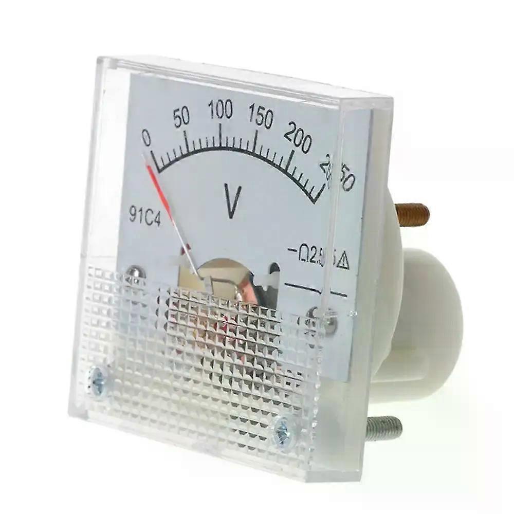 Pointer Type DC Voltmeter 91C4-V 0-5V 20V 30V 100V 150V 250V Analog Panel Meter Class 25 Accuracy Analog Mechanics Plate table