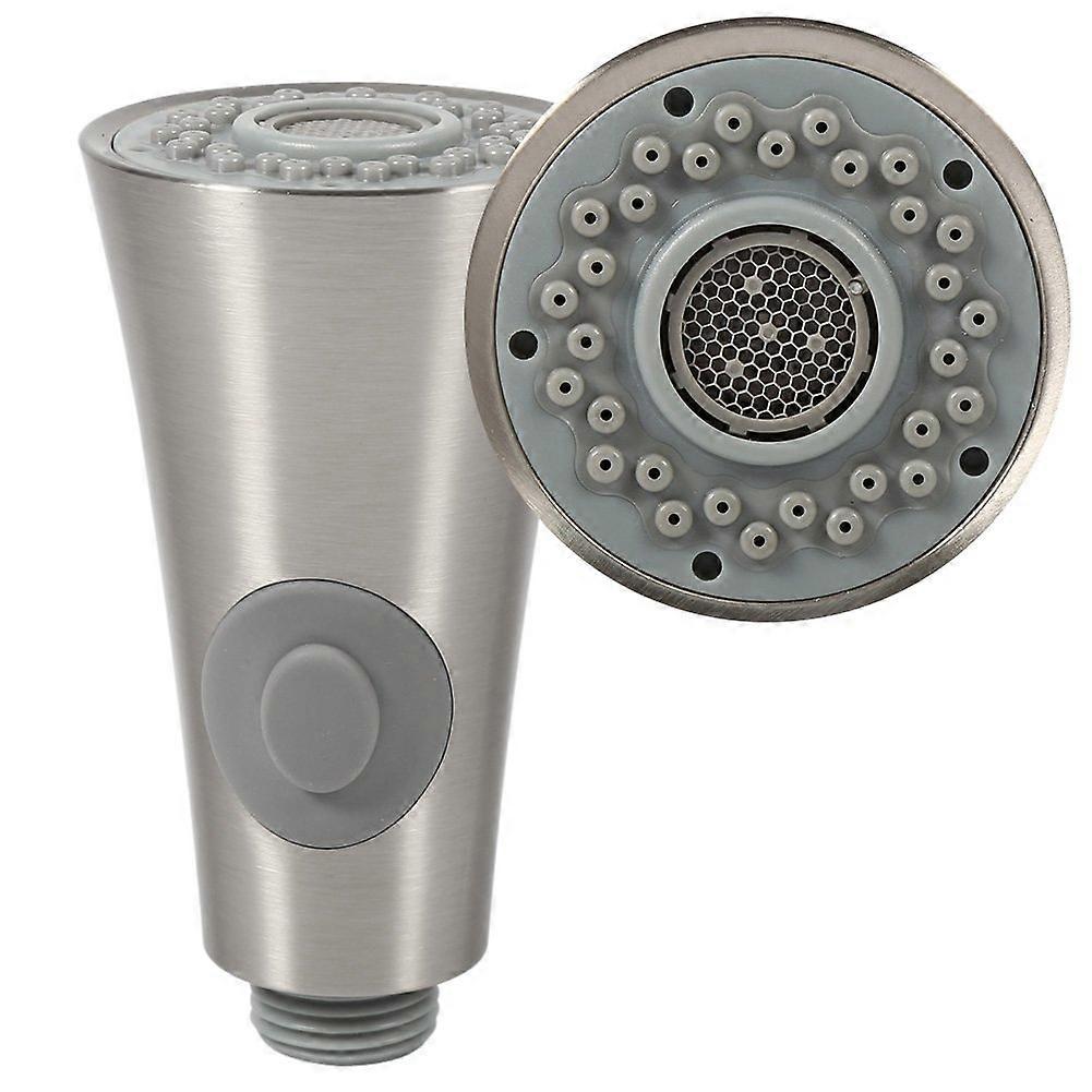 Kitchen Faucet Sprayer Head, Brushed Nickel Pull Out Replacement with Dual Mode Stream and Spray