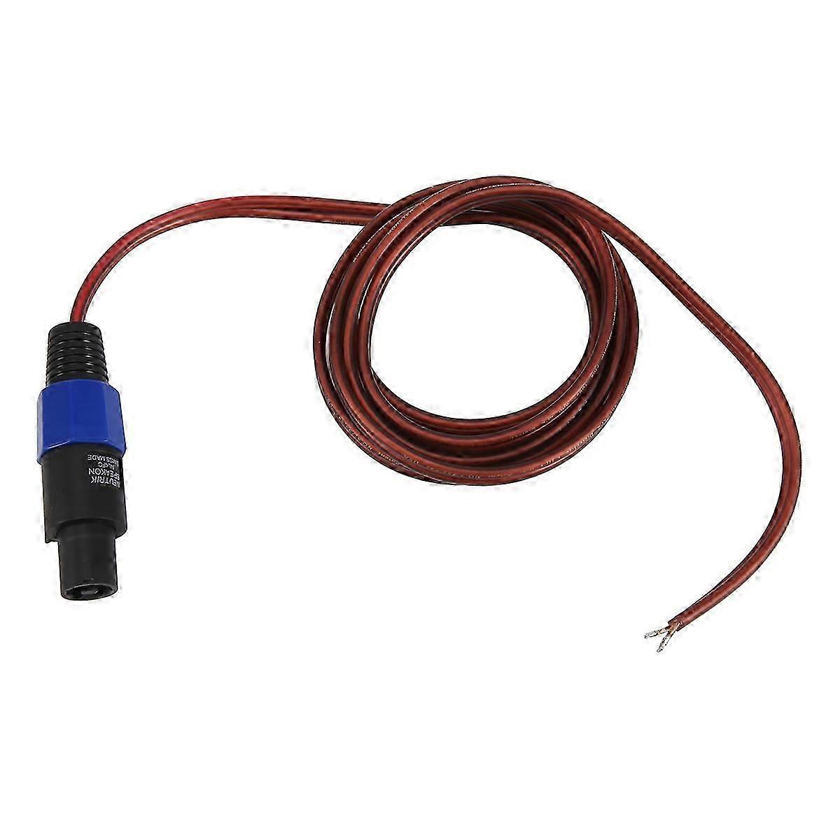 Speakon connector cable for audio systems bare wire speaker connection