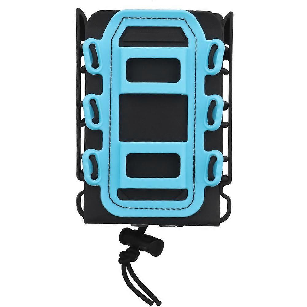 Tactical Softshell MOLLE Magazine Pouch 5.56mm 7.62mm Single Open Mag Pouch Holster Mag Carrier Mag Carrier Hunting Equipment Holder Blue