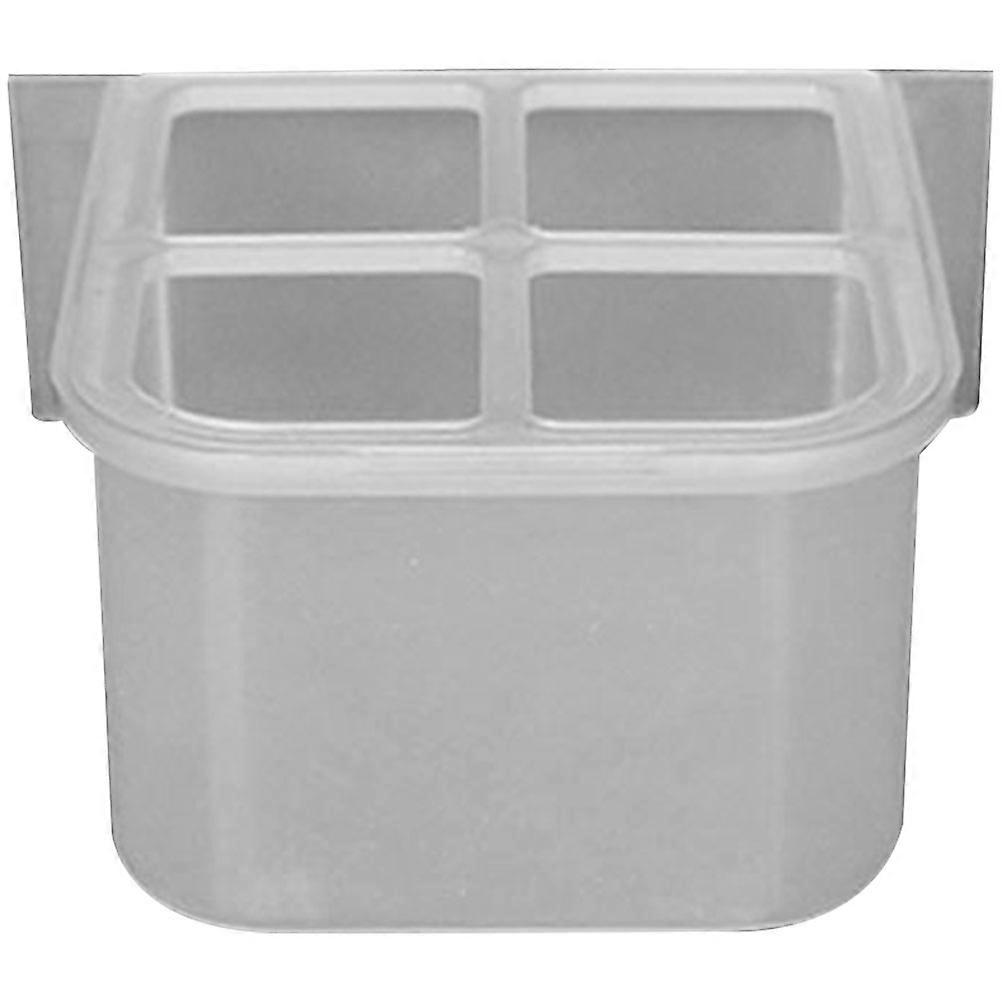 Bird Food Feeder Bird Cage Foraging Box Transparent Plastic Prevent Food Spillage 1Set