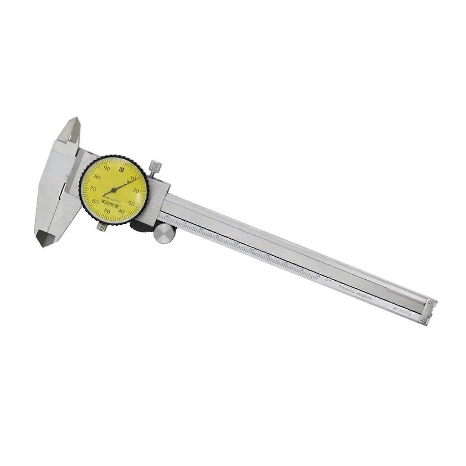 Micrometer, 150Mm 6 Inch Precision Dial Caliper Dial Vernier Caliper Micrometer Gauge Dial Caliper 0.01Mm,0200mm 0.01mm1 0 200mm 0.01mm