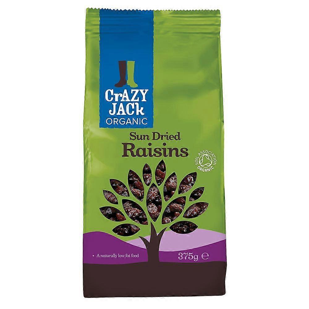 Crazy Jack Org Raisins 375g - 2 Pack