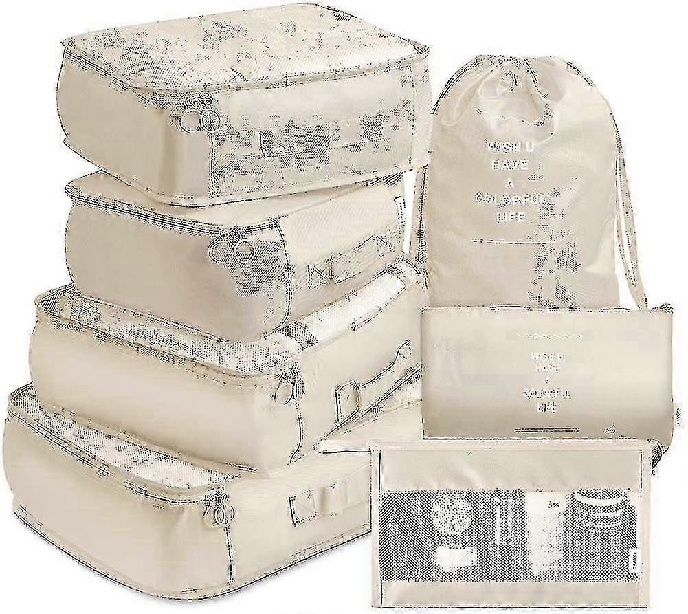 Packing Cubes Travel Luggage Packing Organizers Set With Toiletry B...