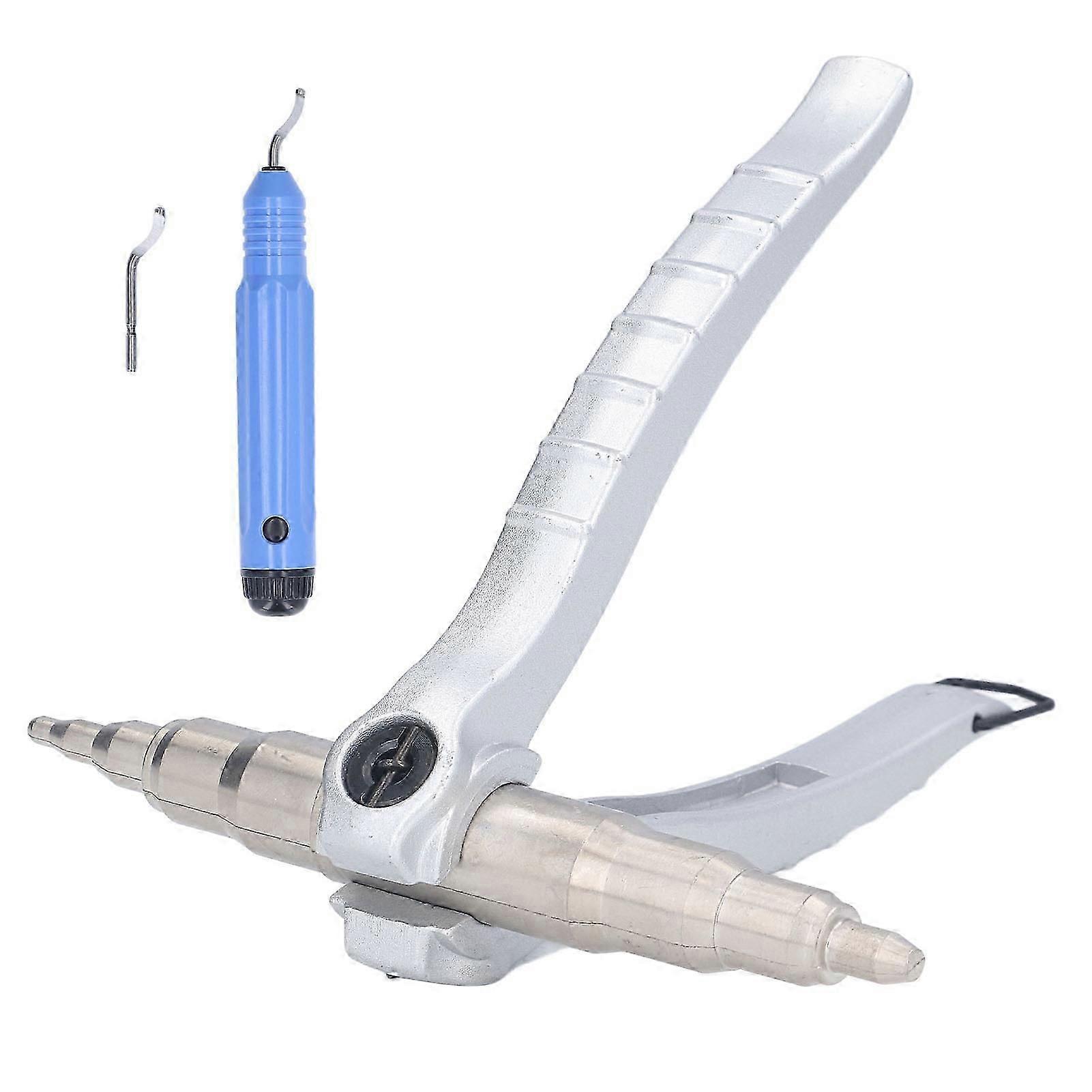 Pipe Tube Expander Carbon Steel ABS Hand Expanding Tool with Deburring Tools 6~22mm