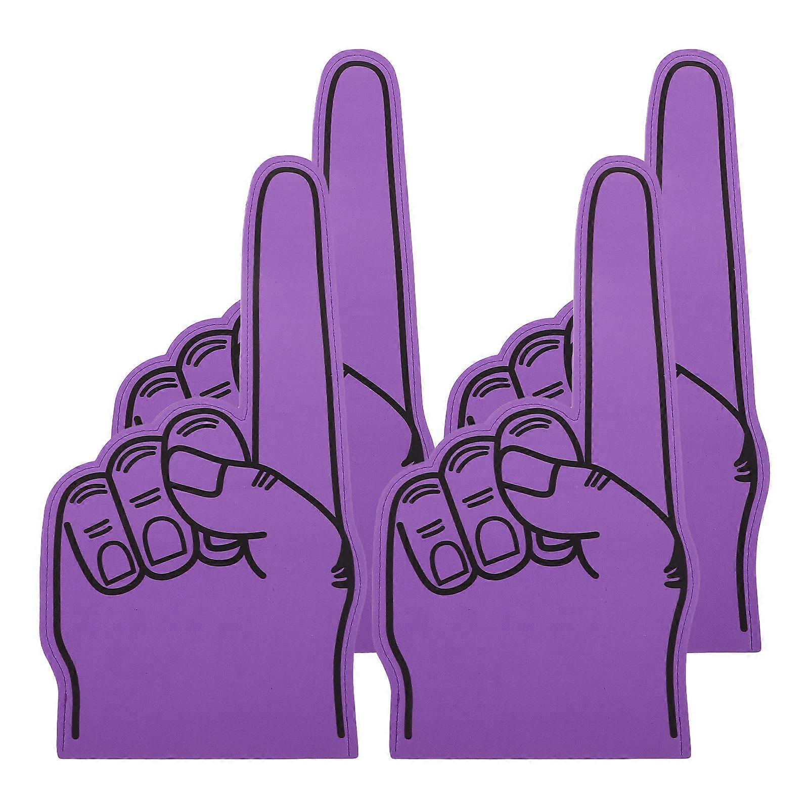 4pcs Giant Foam Finger Fan Hand for Basketball, Baseball, Football, Soccer Sporting Events, Games & Party Favors