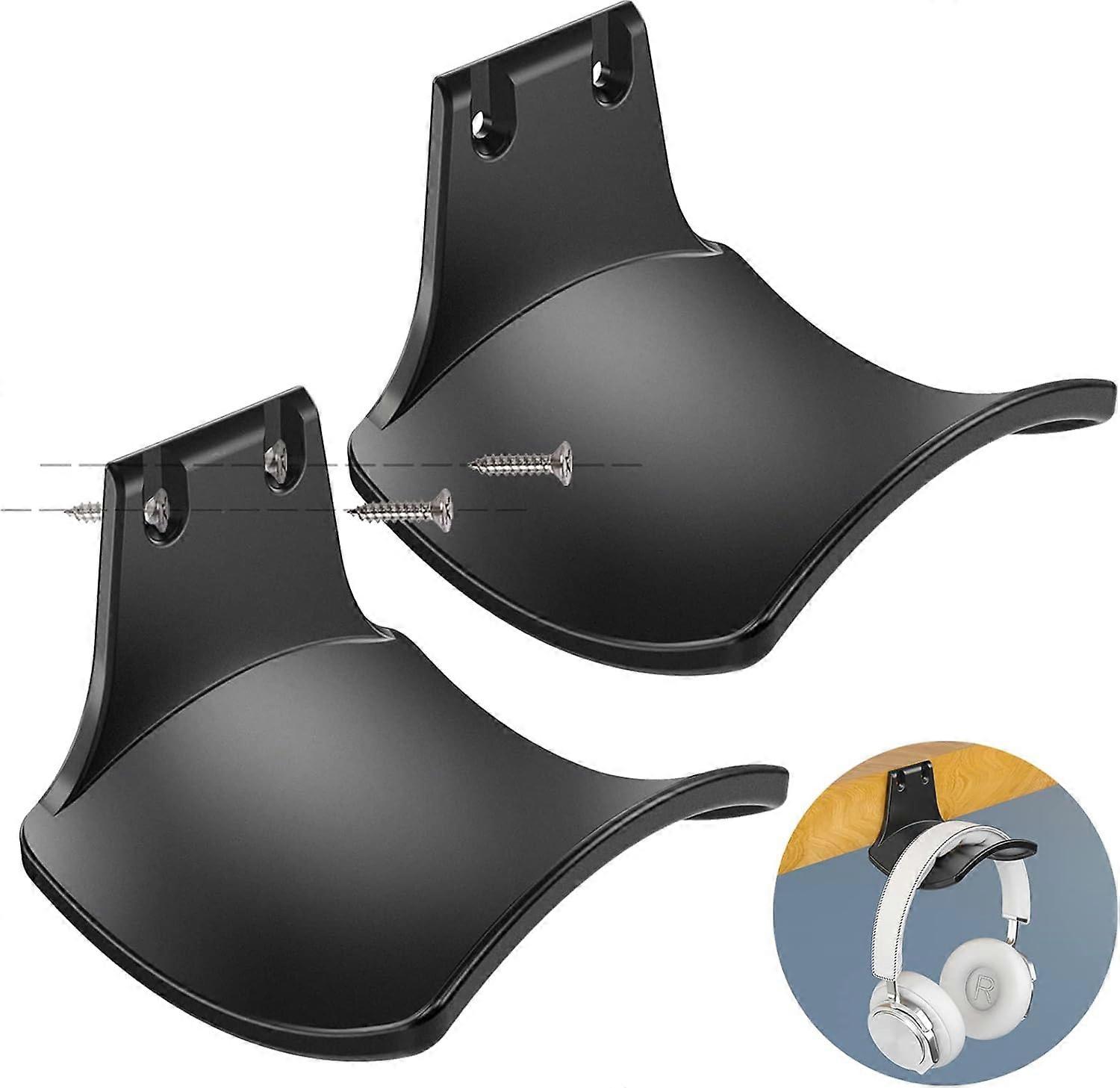 2Pack Never Fall Headphone Hooks Hanger Wall Mount, Headset Holder