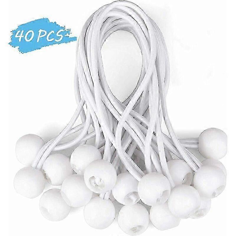 40 pcs Blanc Multifonctionnel Tente Boule de Corde Fixe