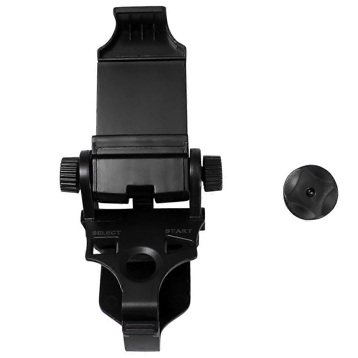 Cellphone Clamp Mobile Phone Gaming Clip Holder Clamp Handle Bracket for Game Controller Gamepad Adjustable Clip (Black)