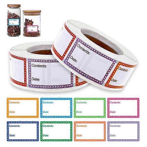 Freezer Labels Writable, 2 Rolls of 500 Pieces Each, Best Before