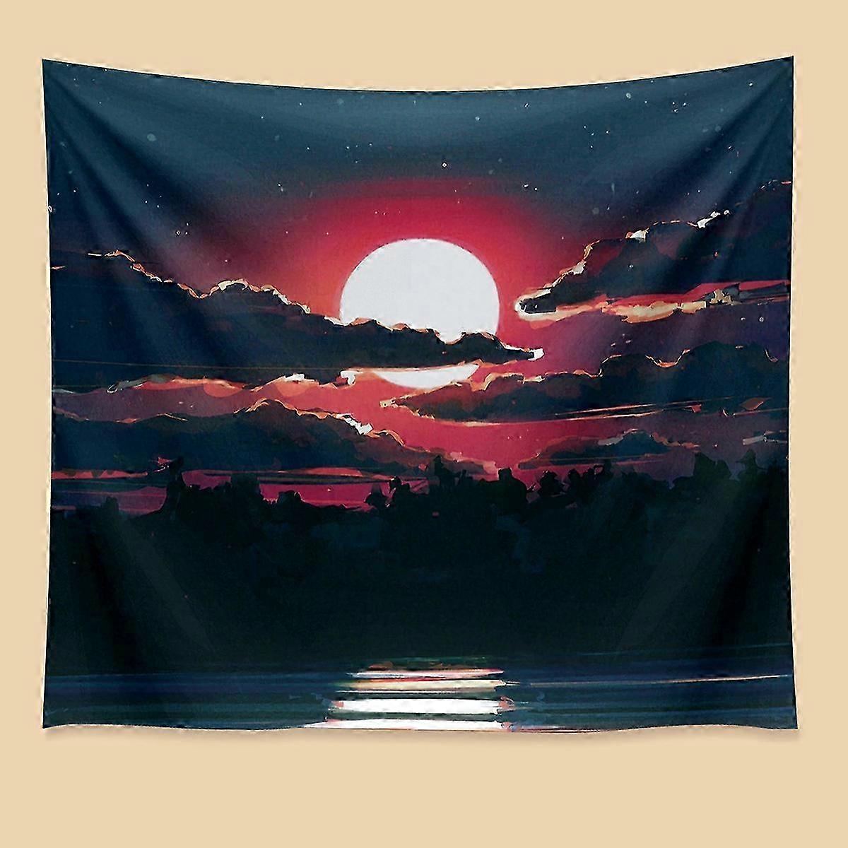 Psychedelic 5d Space Trippy Tapestry Wall Hanging Bedspread Home Ro...
