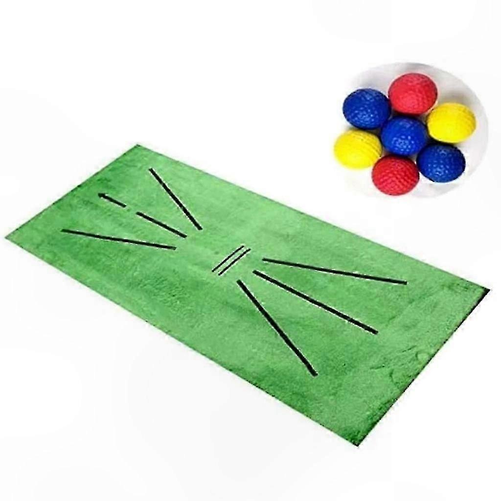 Golf Training Mat with Swing Detection for Home Practice Batting Aid