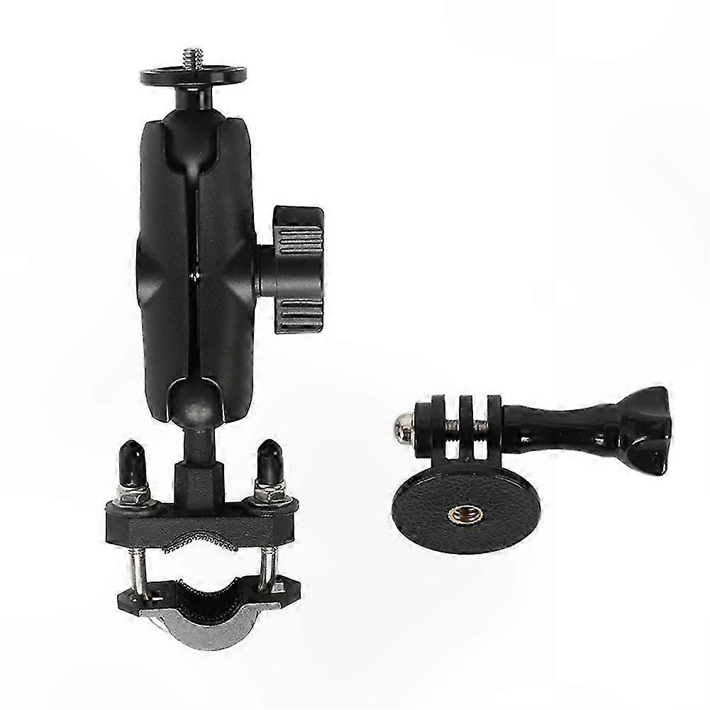 Adjustable Motorcycle Mount Holder for Action Cameras with Support Stand
