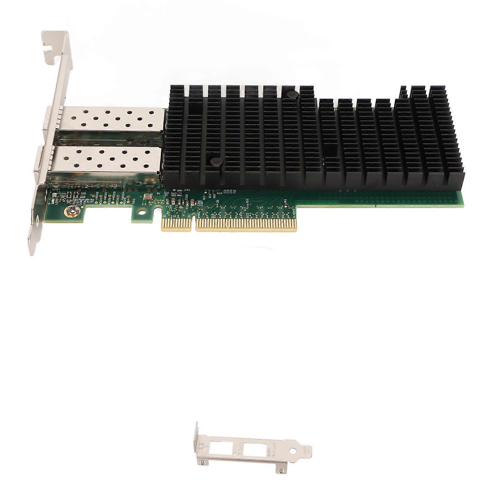 25G Server Adapter with 2 SFP28 Ports, PCIe V3.0, High-Speed Network Card for Desktop