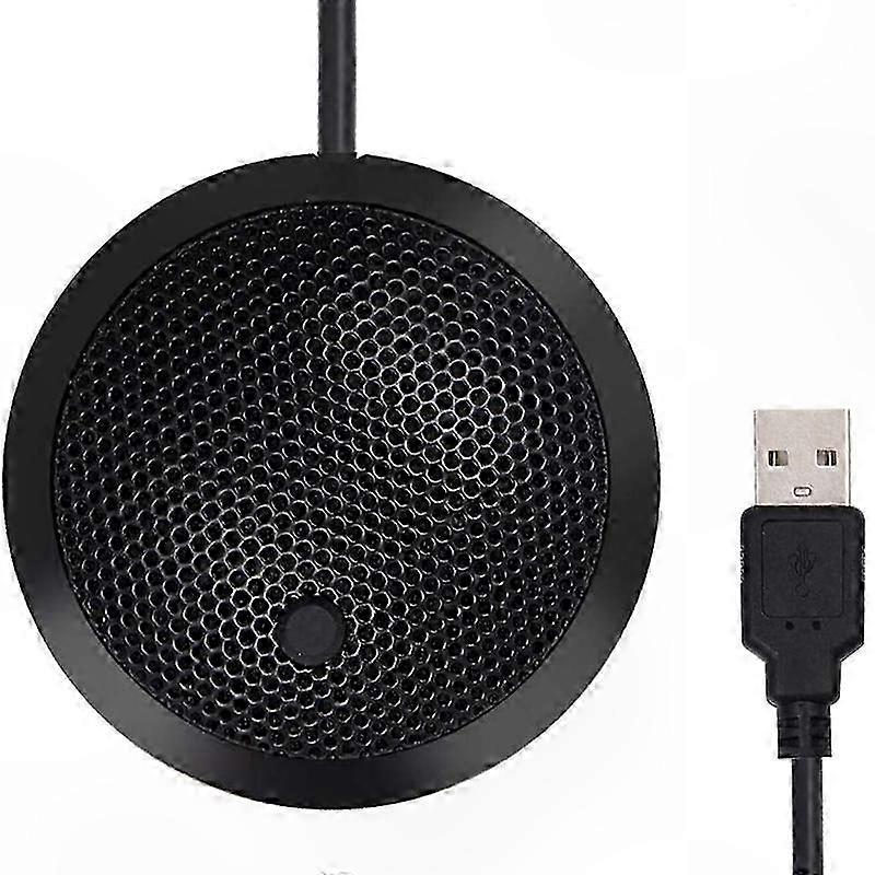 Omnidirectional USB Mic with LED Indicator & Mute Function for Clear PC  o, Plug and Play Compatibility