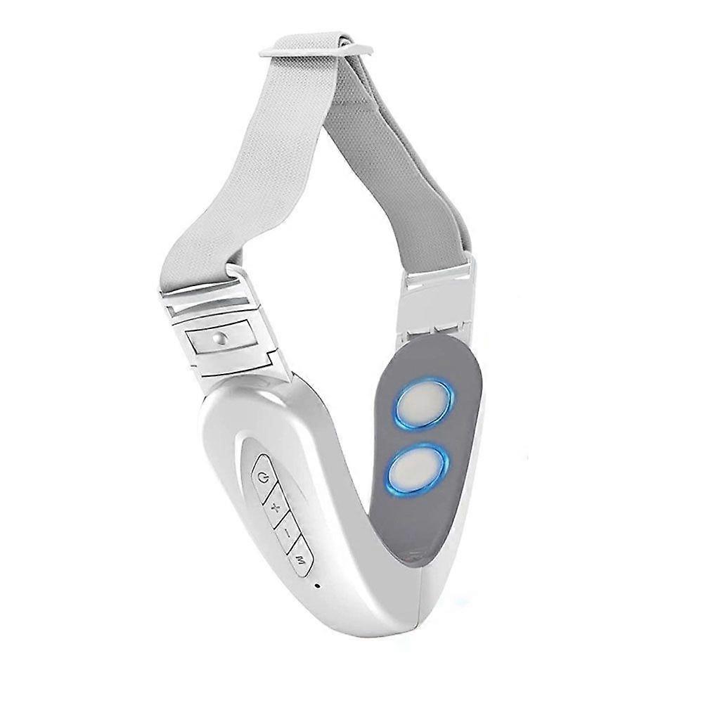 Double Chin Machine, Face Massager, V-Face Shaping and Firming Skin, with 6 Modes and 12 Intensity Levels(White)