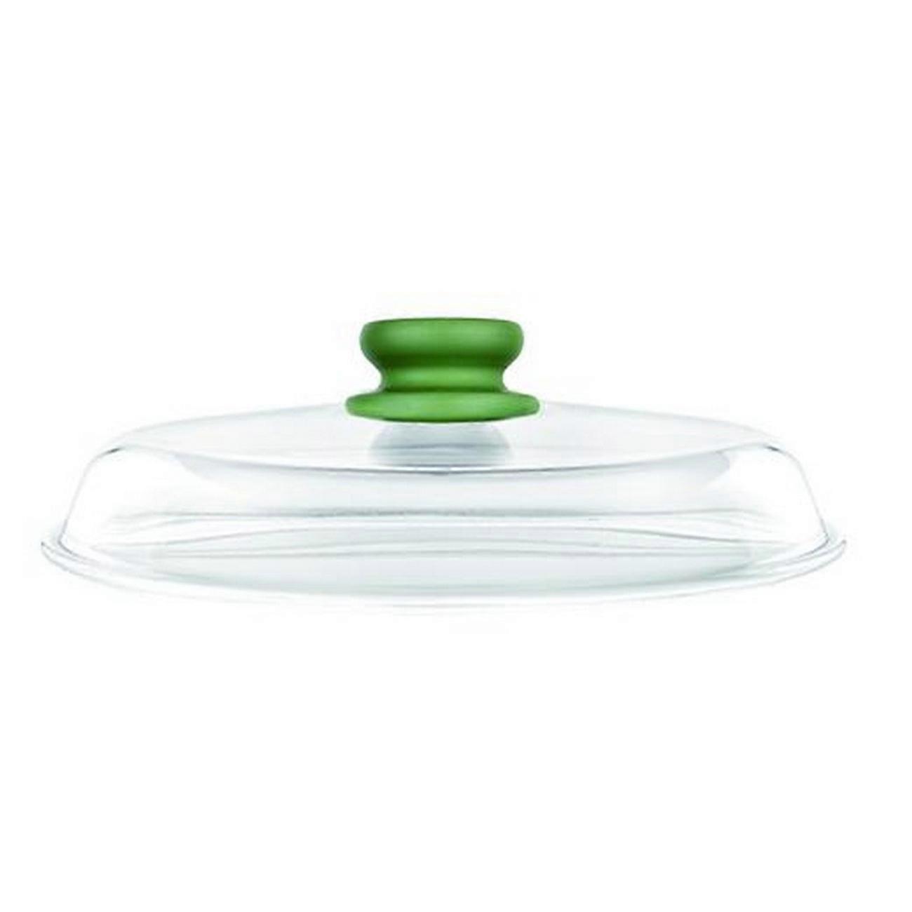 Les Accessoires Couvercle, Vert, Verre borosilicate, 28x28x3 cm