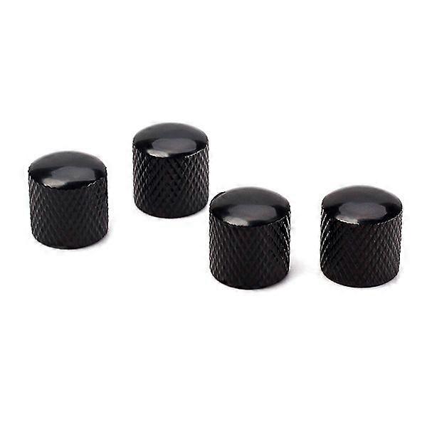 4pcs Guitar Bass Dome Control Knobs pentru înlocuire (negru)