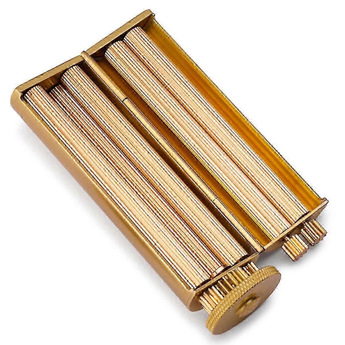 Luxurious Tobacco Roller For Men And Women, Vintage Inspired Solid Brass Joint Roller Machine, Evenly Distributed Tobacco, Easy To Use, Professional