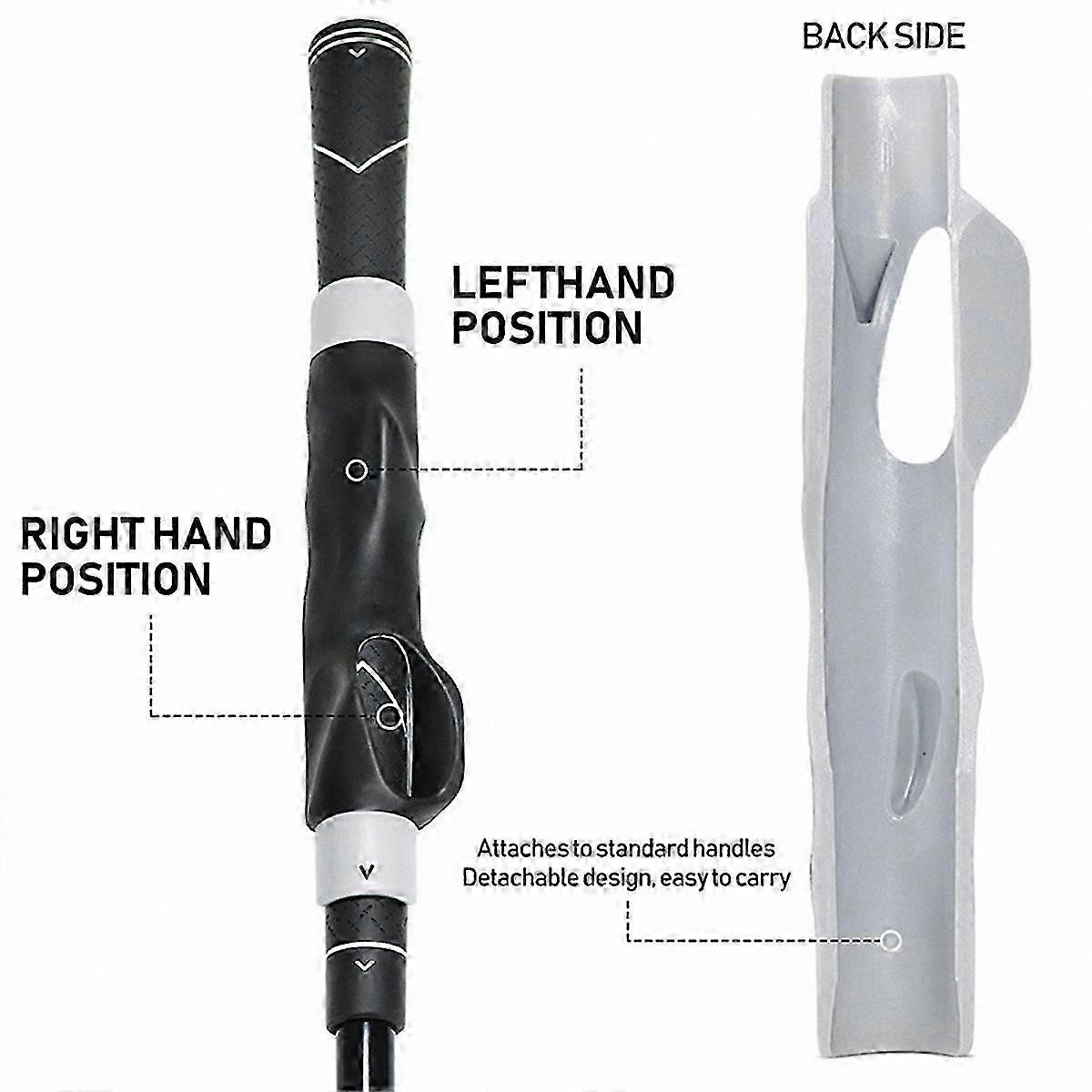 Golf Swing Grip Trainer for Left and Right Hand Practice Aid Handle Tool