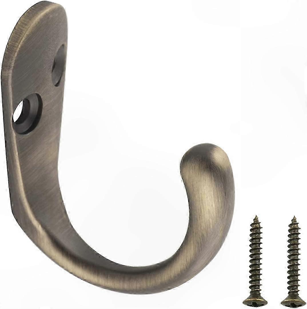 Aged Brass Robe Hook for Wall Mounting