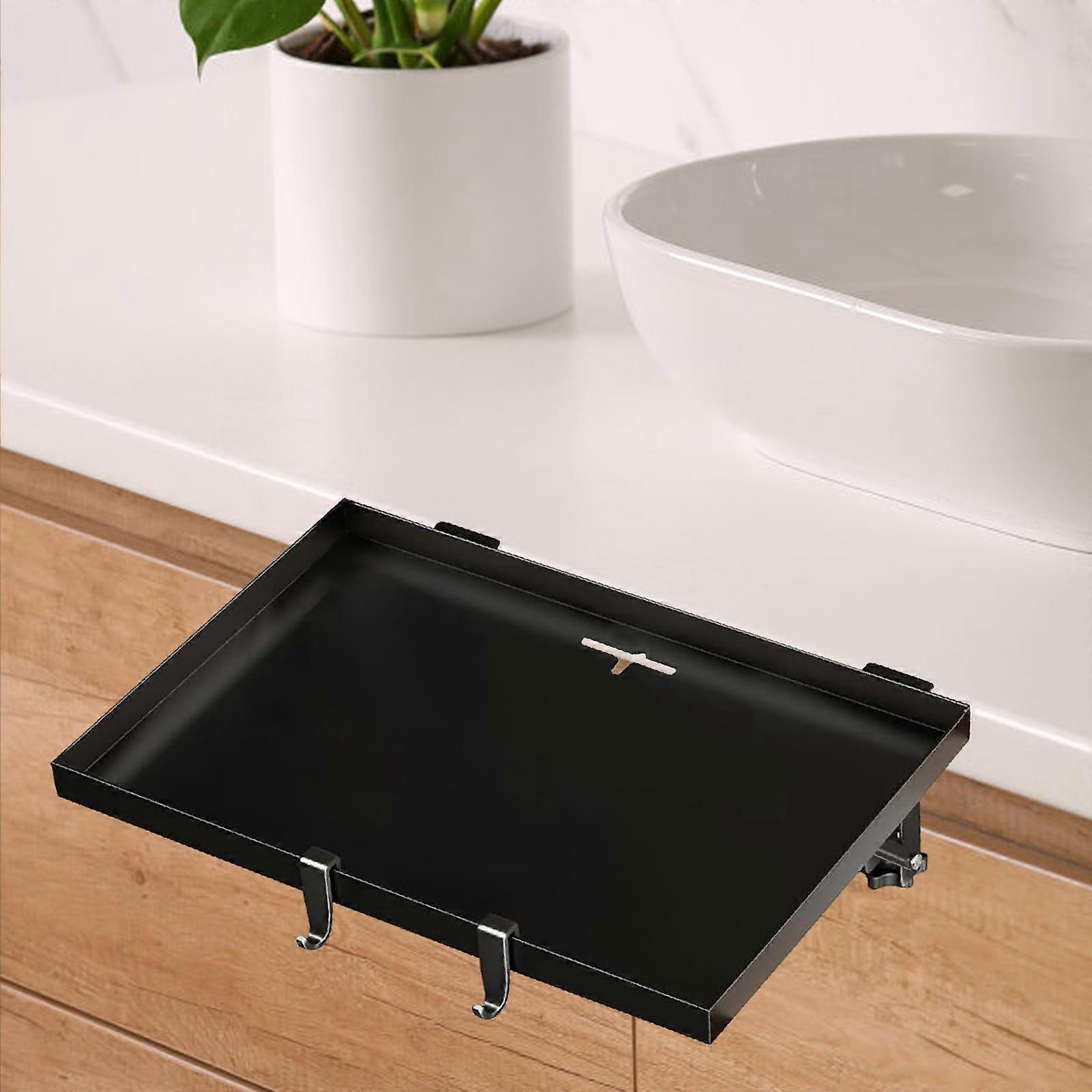 Bedside Shelf Organizer Space Saving Folding Bracket Compact Bed Side Tray