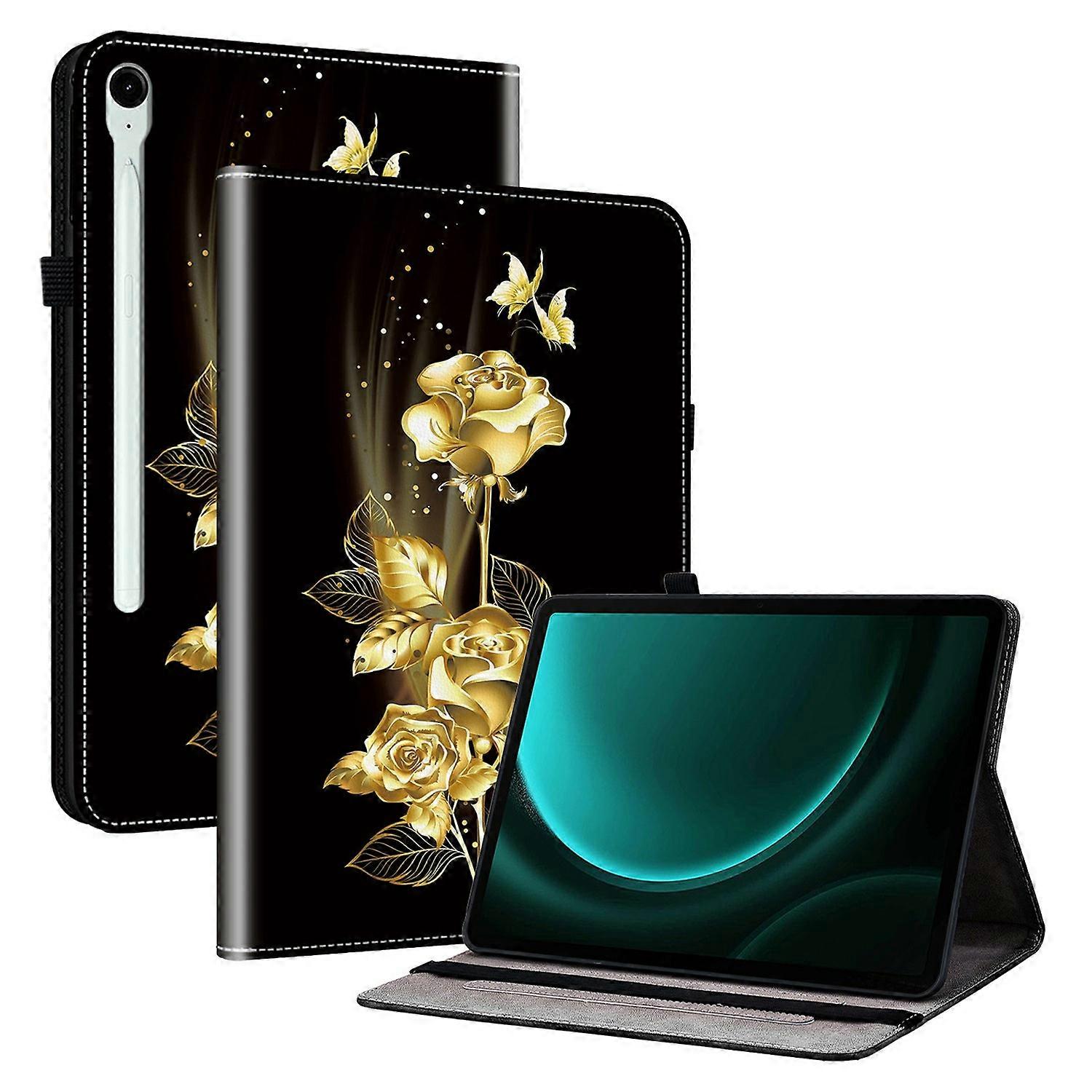 For Samsung Galaxy Tab S11 Leather Case Pattern Printed Stand Tablet Cover with Card Slots