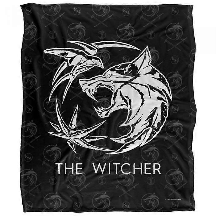 Superweiche Decke mit seidigem The Witcher-Logo