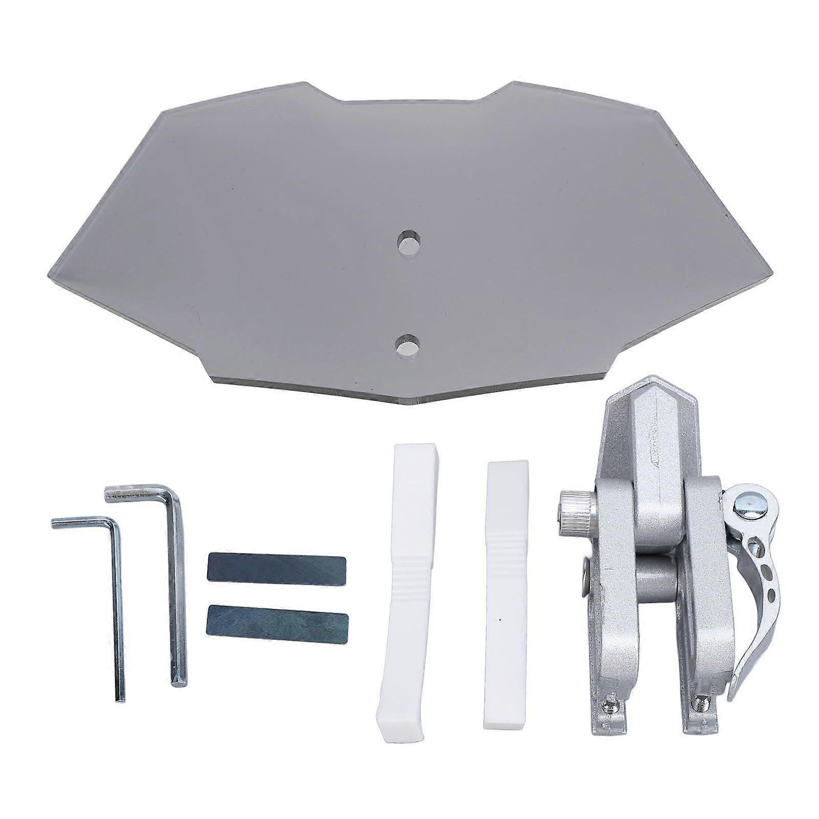 Motorcycle Windshield Acrylic Heightened Adjustable Clip On Wind Deflector Windscreen Extension for Motorbike Smoky Gray