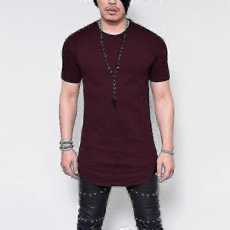 Męska bardzo długa koszulka Tall Body Urban Tee Oversize Bluzka z krótkim rękawem