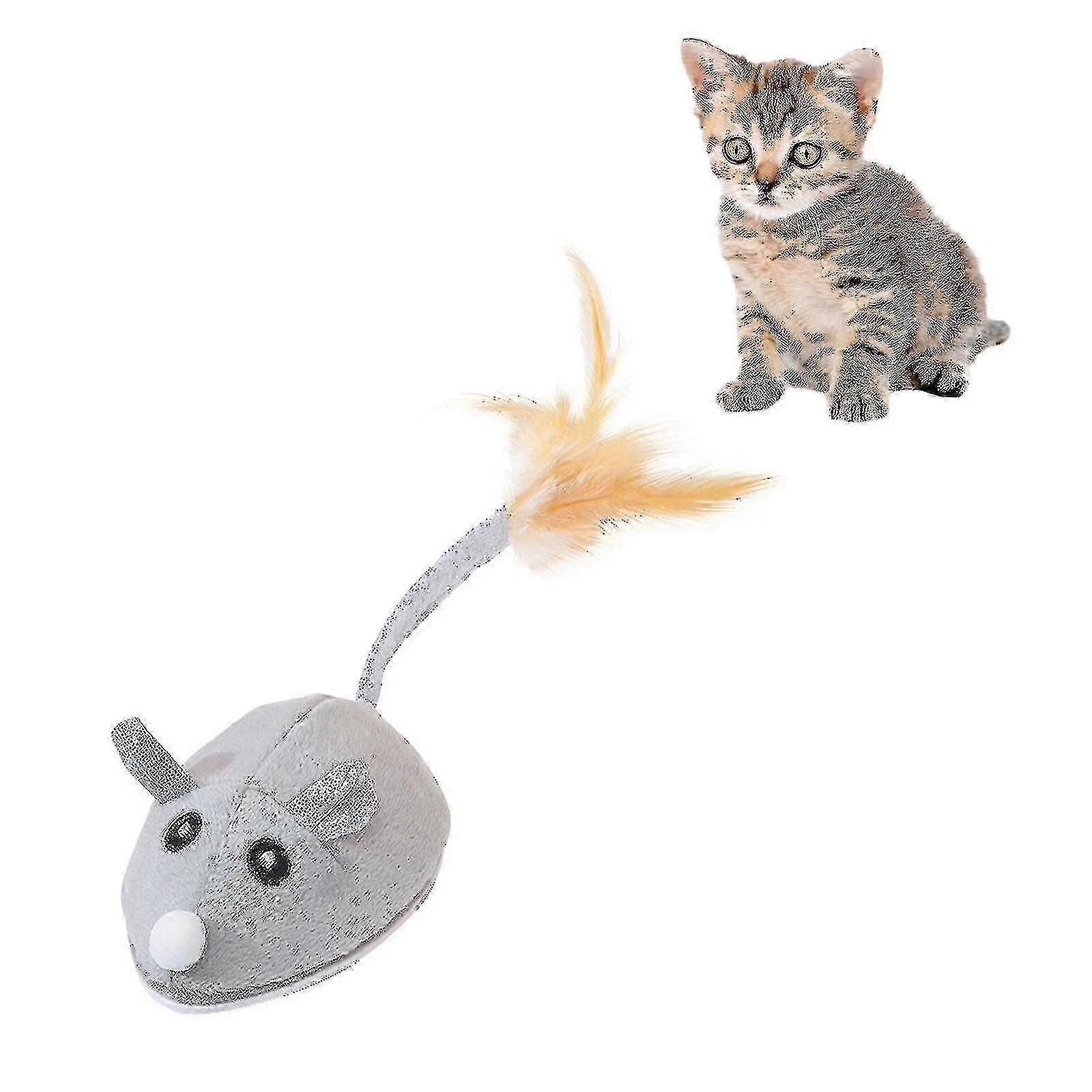Plush Simulation Mouse Cat Pet Teasing Interactive Toy - SHENSHEN