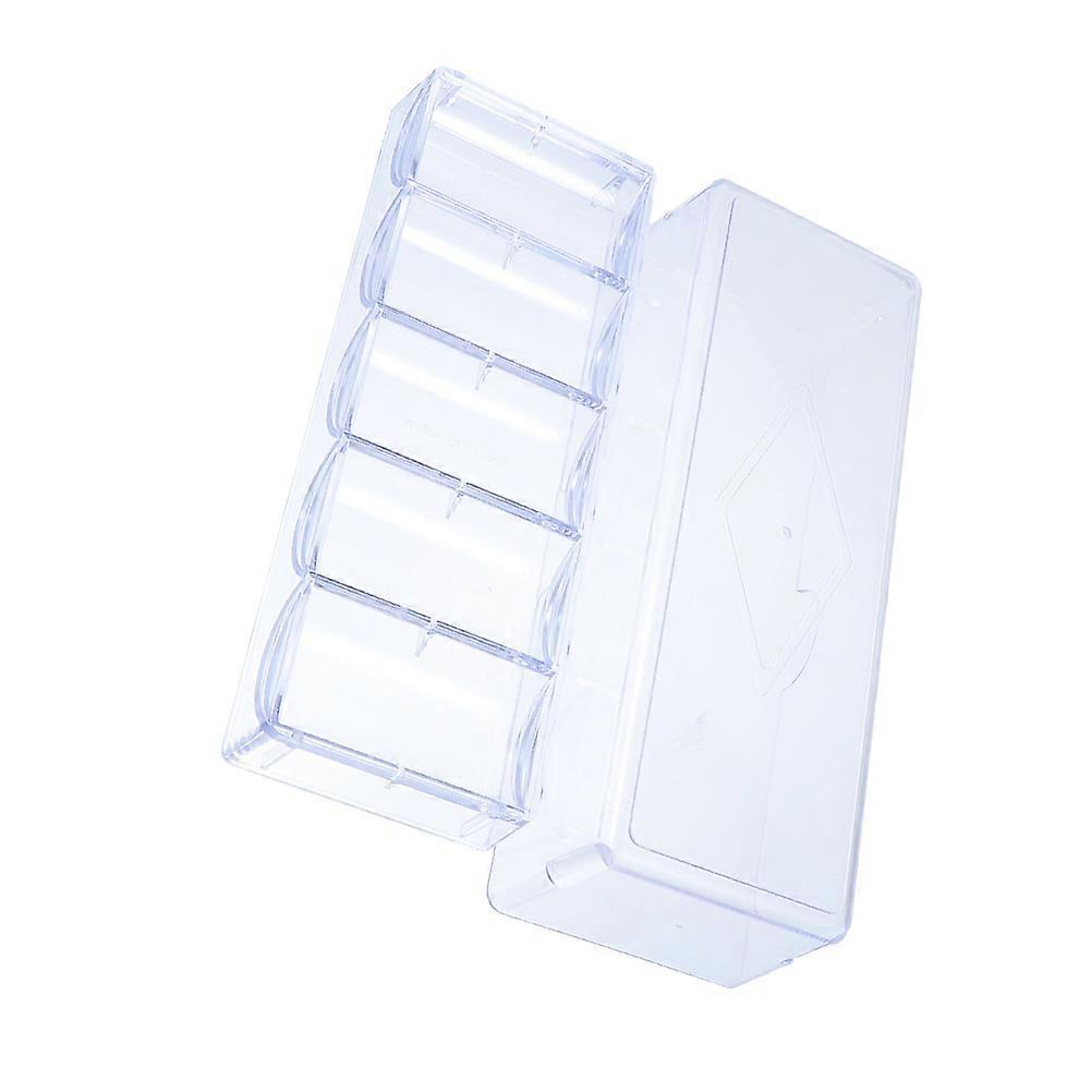 Chip Holder Professional Chip Box for Chips Transparent Acrylic Storage 1Pcs