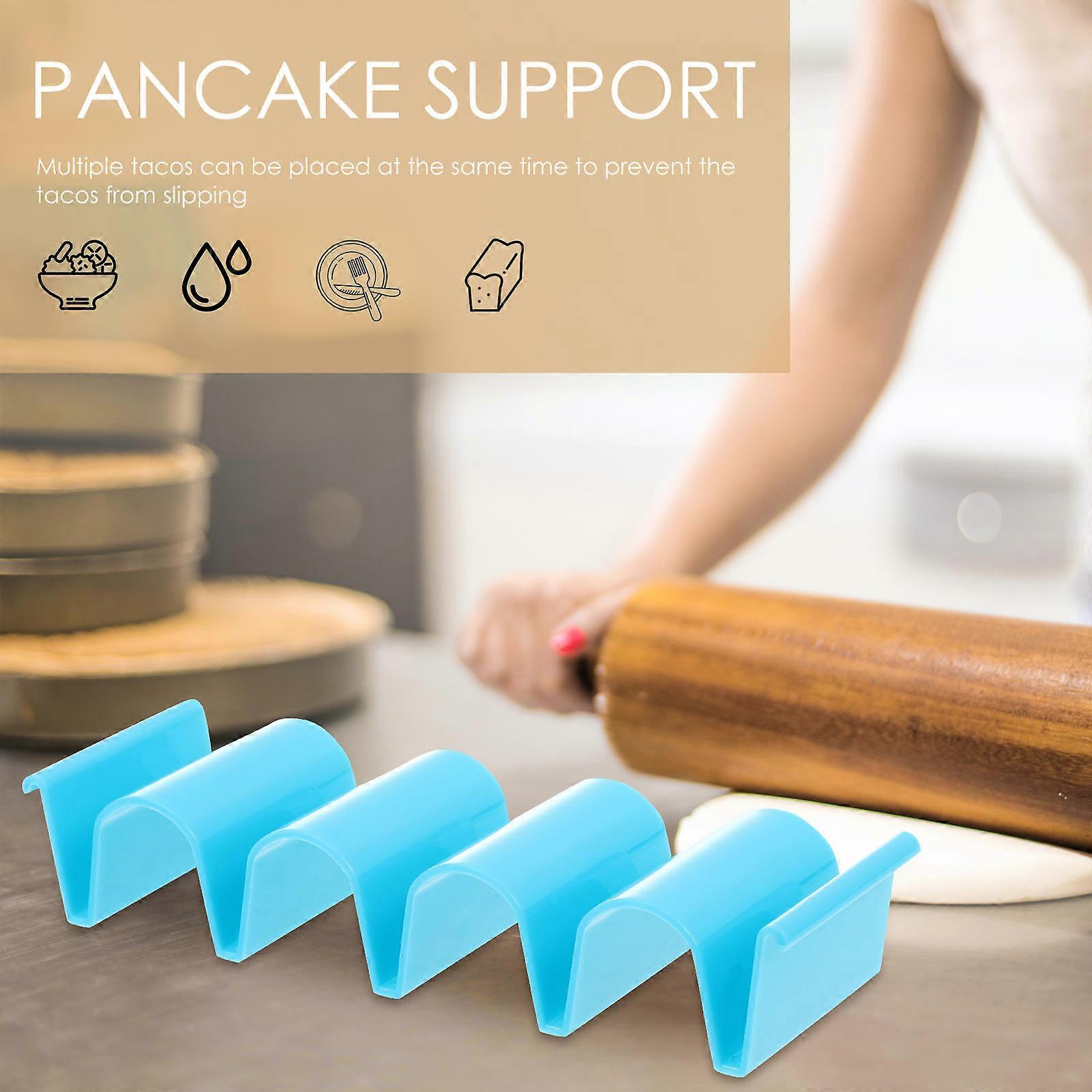 Taco Stand Taco Holder Cooking Tool for Party Use Blue Multi-Function 4Pcs