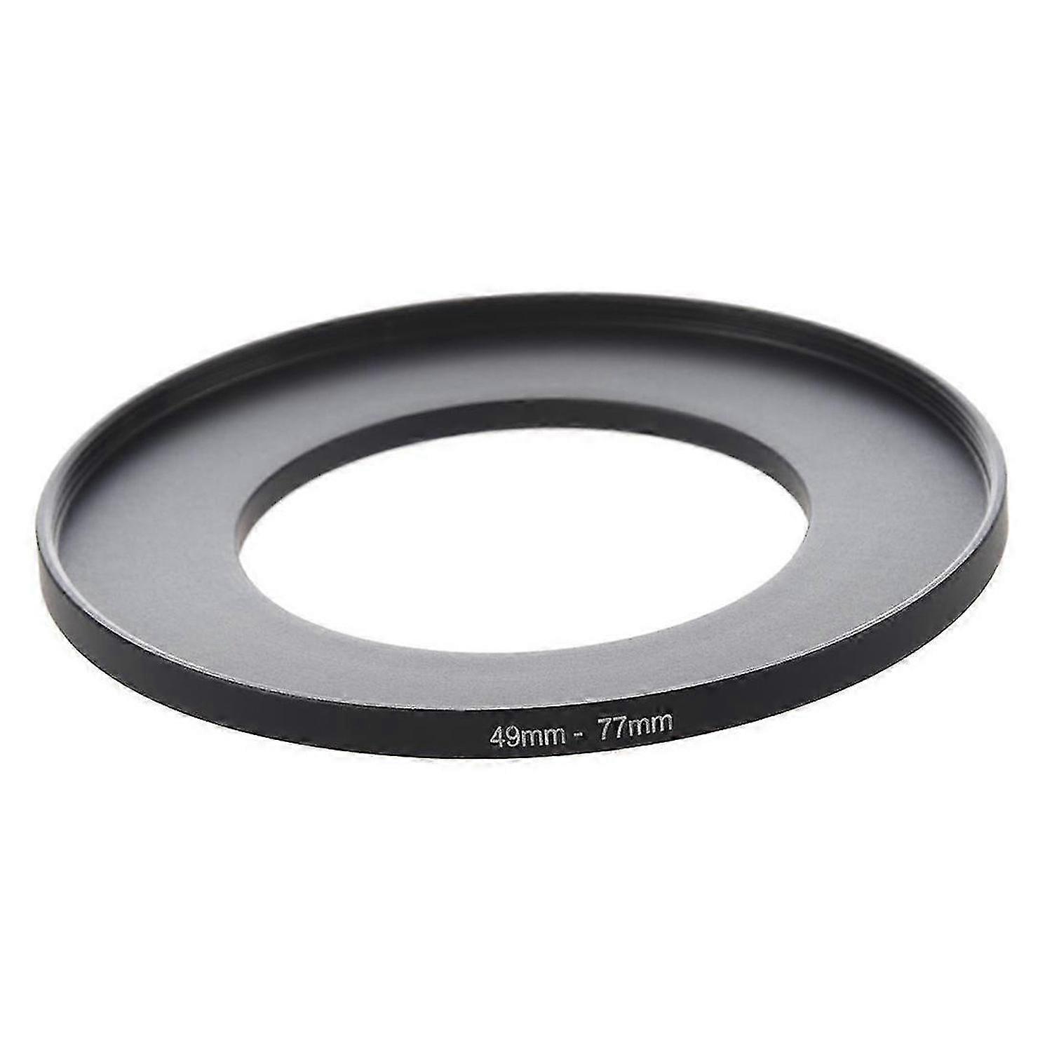 Camera Lens Filter Ring 49mm-77mm Adapter Black