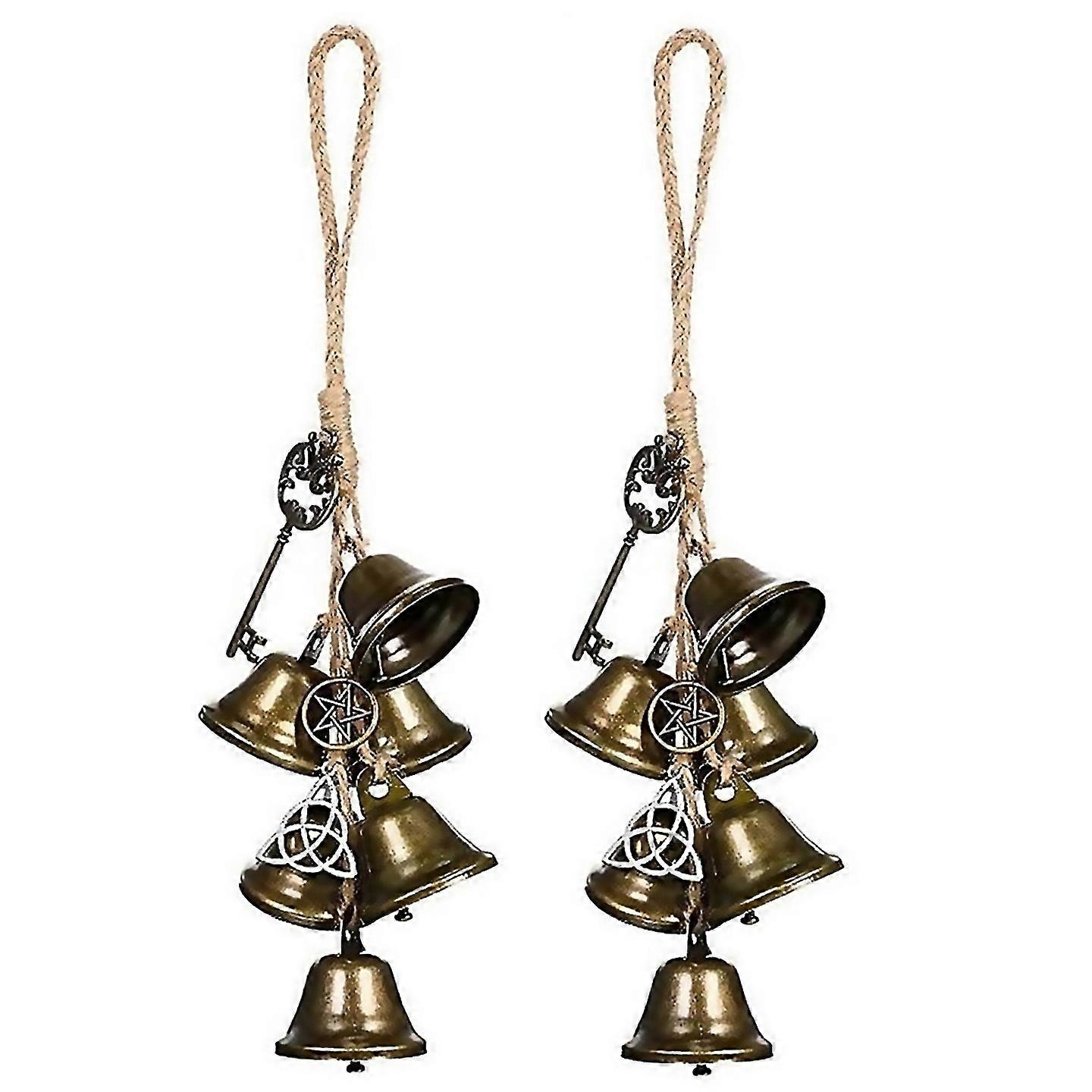For 2pcs Witch Wind Chime Door Hanging Wind Chime Bell Decor