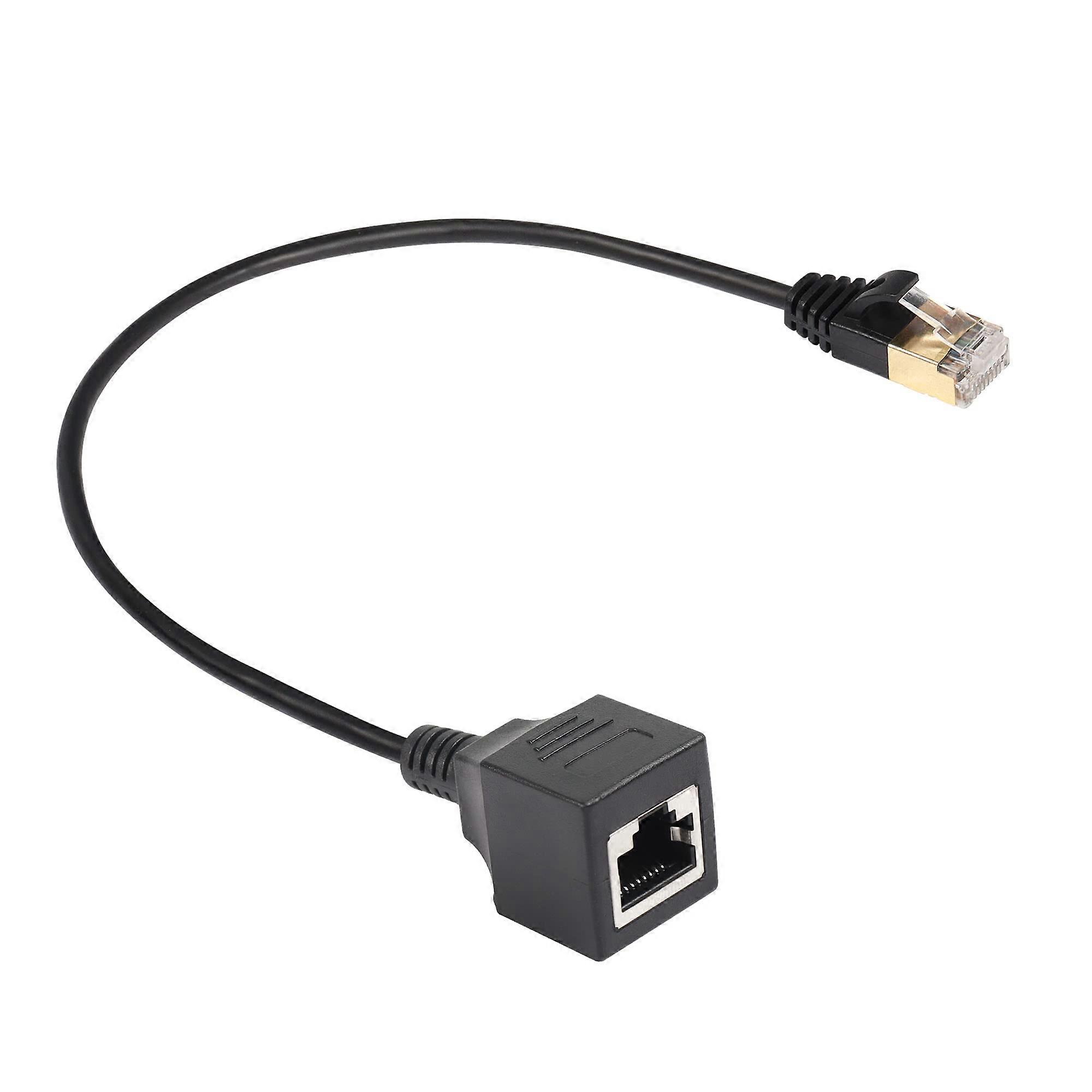 RJ45 Cat8 Ethernet Cable, Male To Female, 40Gbps 2000MHz SFTP Patch Cord For Router Modem Server, 0.3M