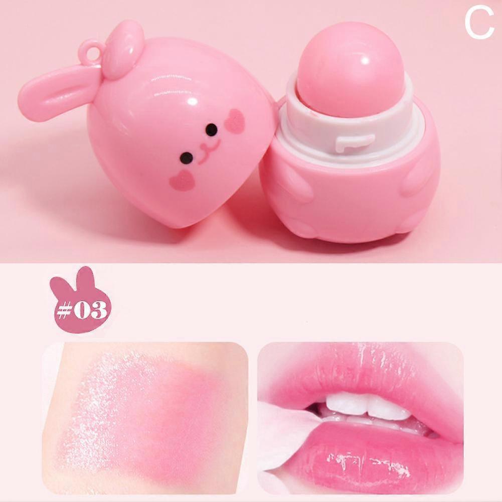 Bear-Shaped Lip Balm Trio 3.5g Natural Moisturizing Gloss with Cute Design and Multiple Flavor Options