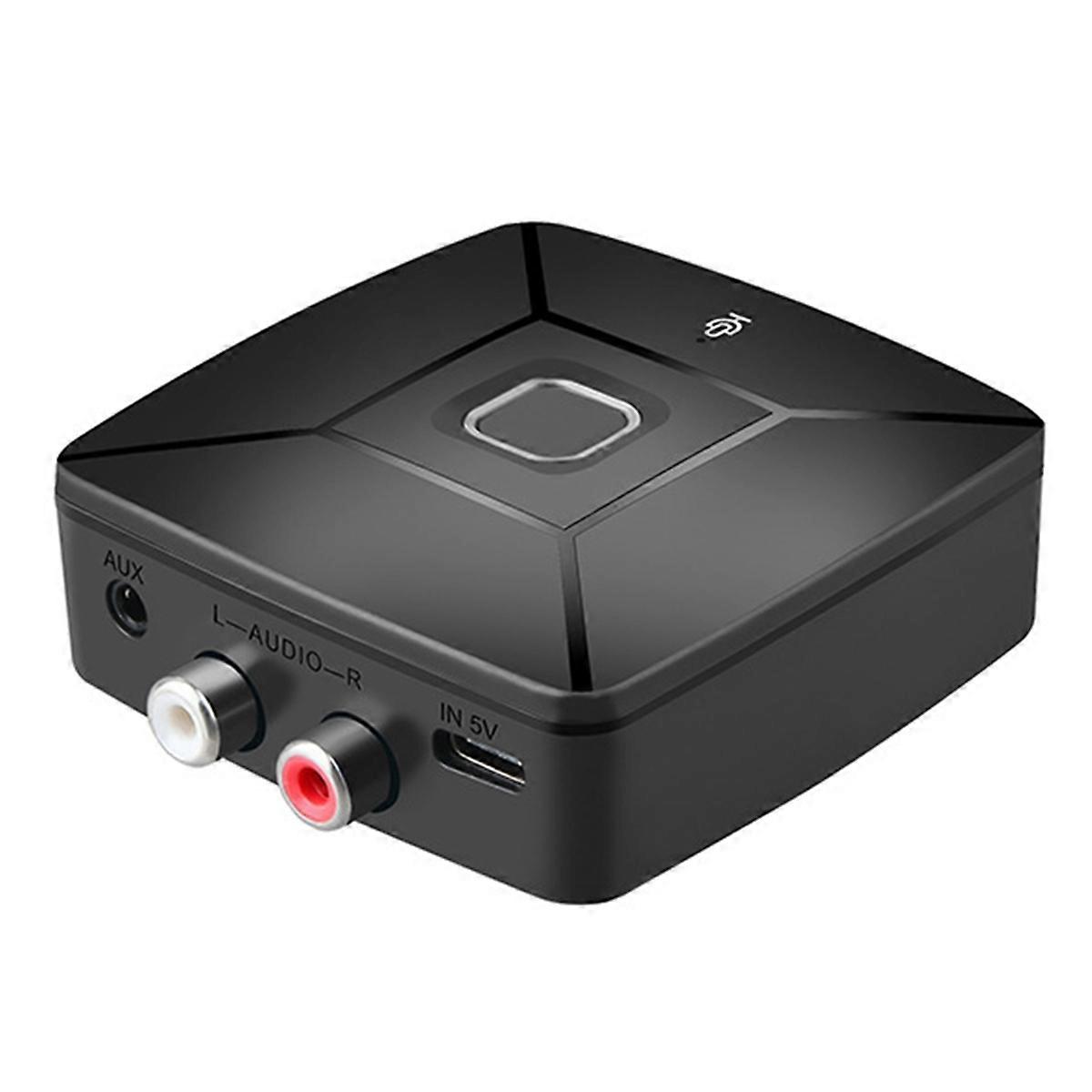 Bluetooth 6.0 Audio Receiver 3.5mm AUX to 2 RAC USBC Stereo Music Wireless Audio Adapter for PC TV C