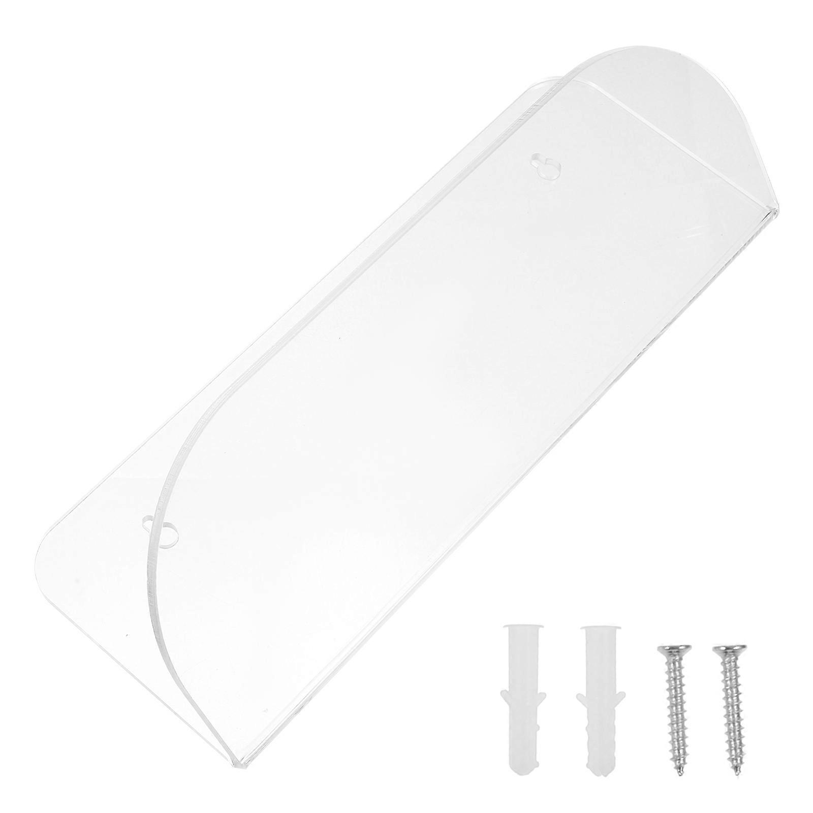 Acrylic Skateboard Wall Mount Rack for Display 5Pcs Transparent Holders